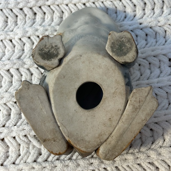 Vintage Japanese Ceramic or Porcelain Toad Frog Hirado Style Made In Japan - Picture 5 of 9